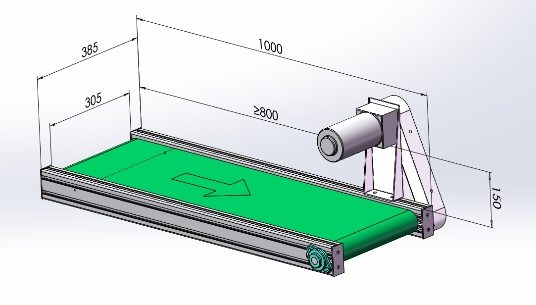 微型輸送機流水線
