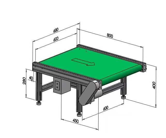 皮帶輸送機流水線
