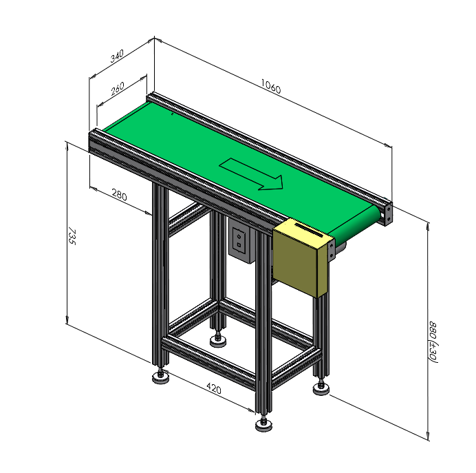 流水線輸送機(jī)小型
